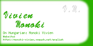 vivien monoki business card